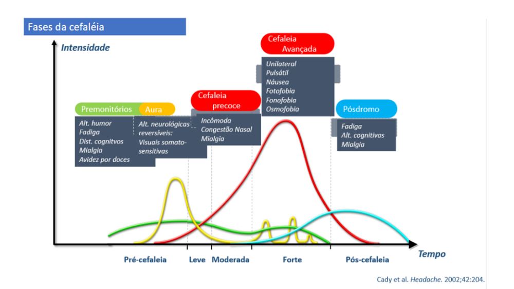 Imagem 1: Fases da cefaleia.
