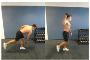 Imagem 11. Exercício de gesto esportivo para atletas arremessadores. Fonte: LeVasseur et al., 2021.